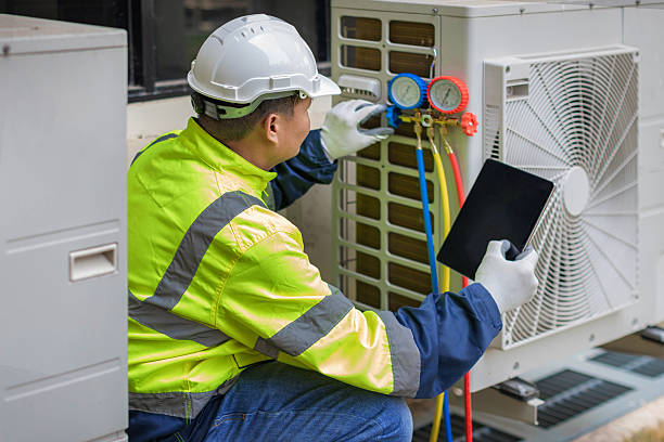 Professional Air Duct Cleaning technician working in Haralson, GA